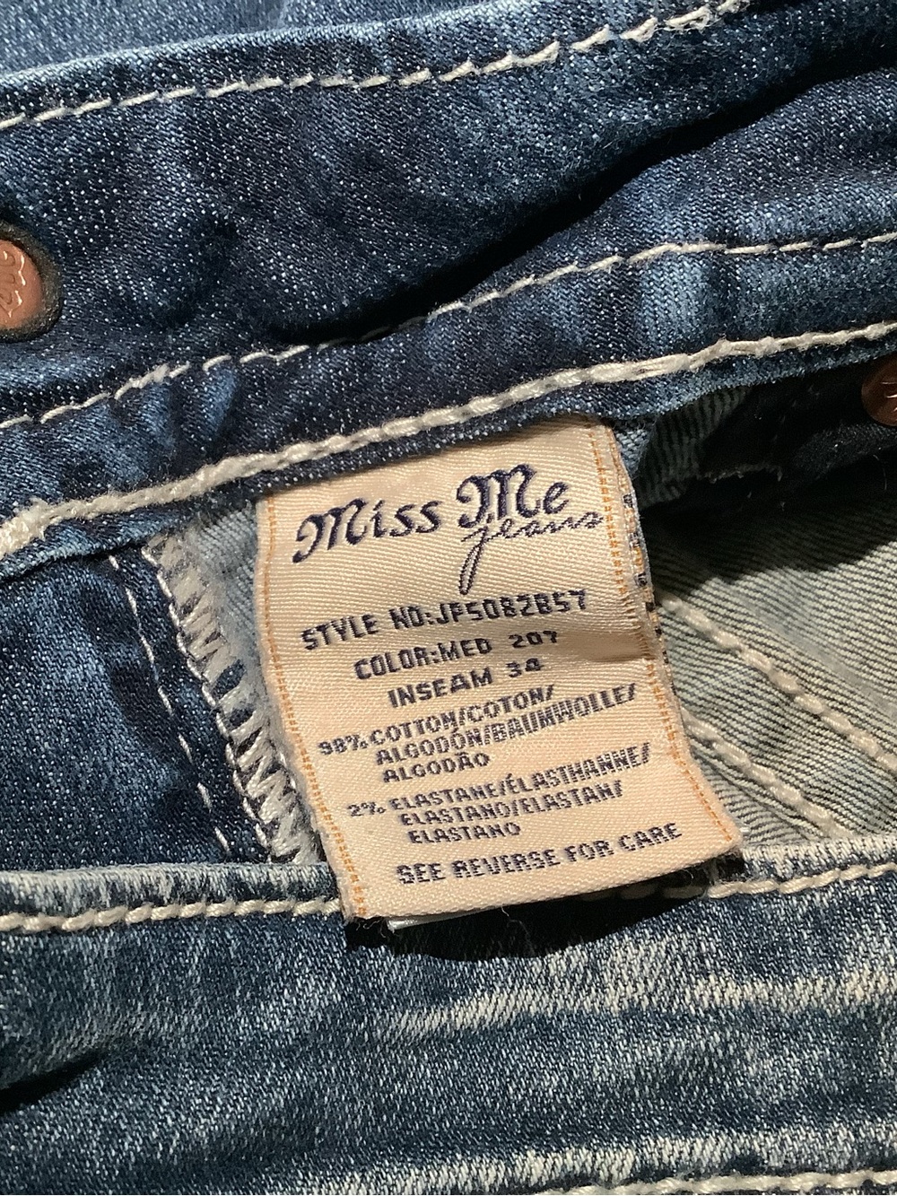 Miss Me signature jeans, boot cut, color: med 207, size: 30 - Picture 8 of 12